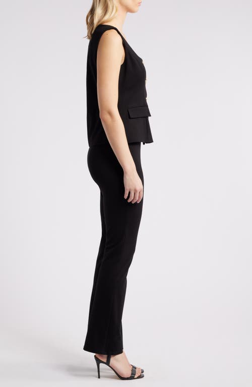 Shop Halogenr Halogen(r) Square Neck Sleeveless Jumpsuit In Rich Black