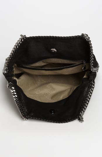 Women Black Falabella Fold-Over Tote Bag