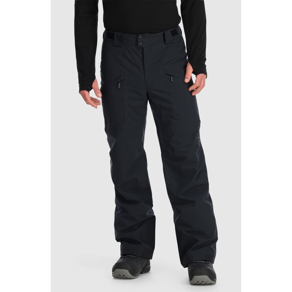 Outdoor Research Snowcrew Waterproof & Windproof Insulated Snow Pants In Black