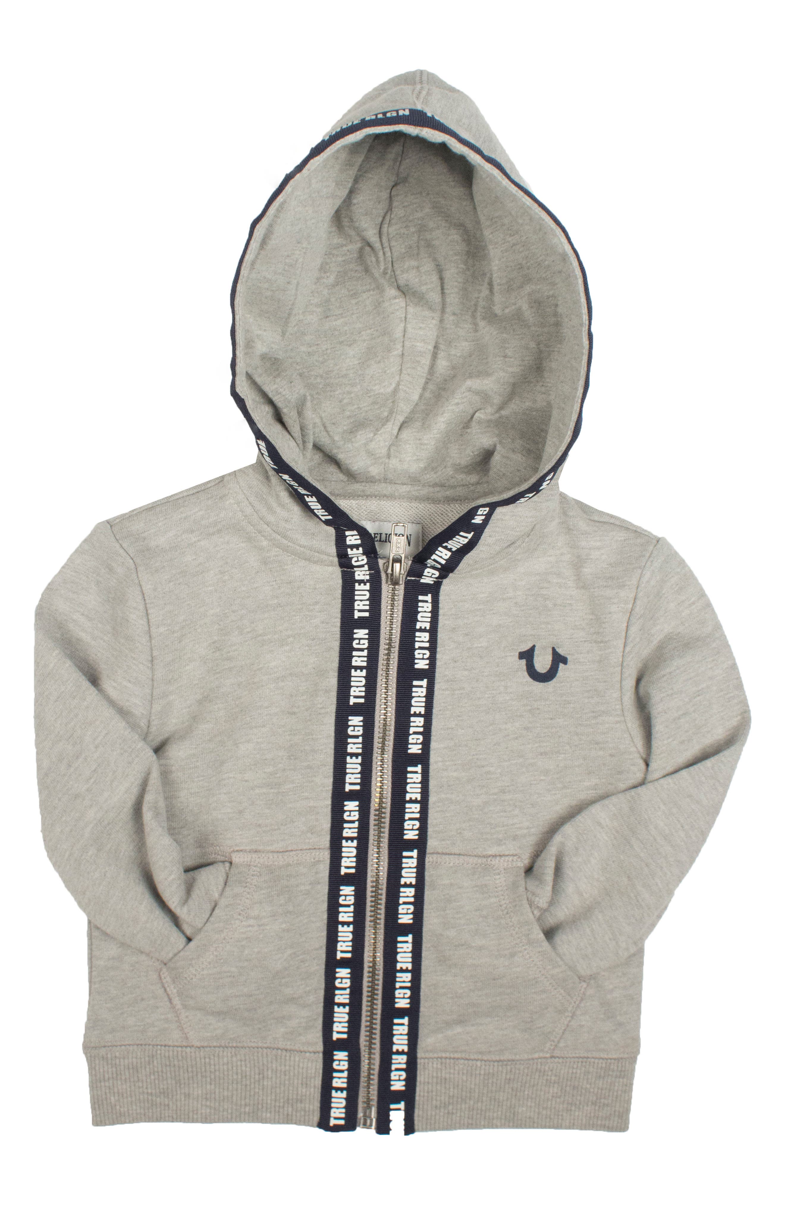 true religion logo tape hoodie