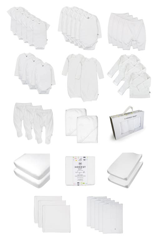 HONEST Baby 50-Piece Oh Organic Cotton Gift Set Pure White at Nordstrom,