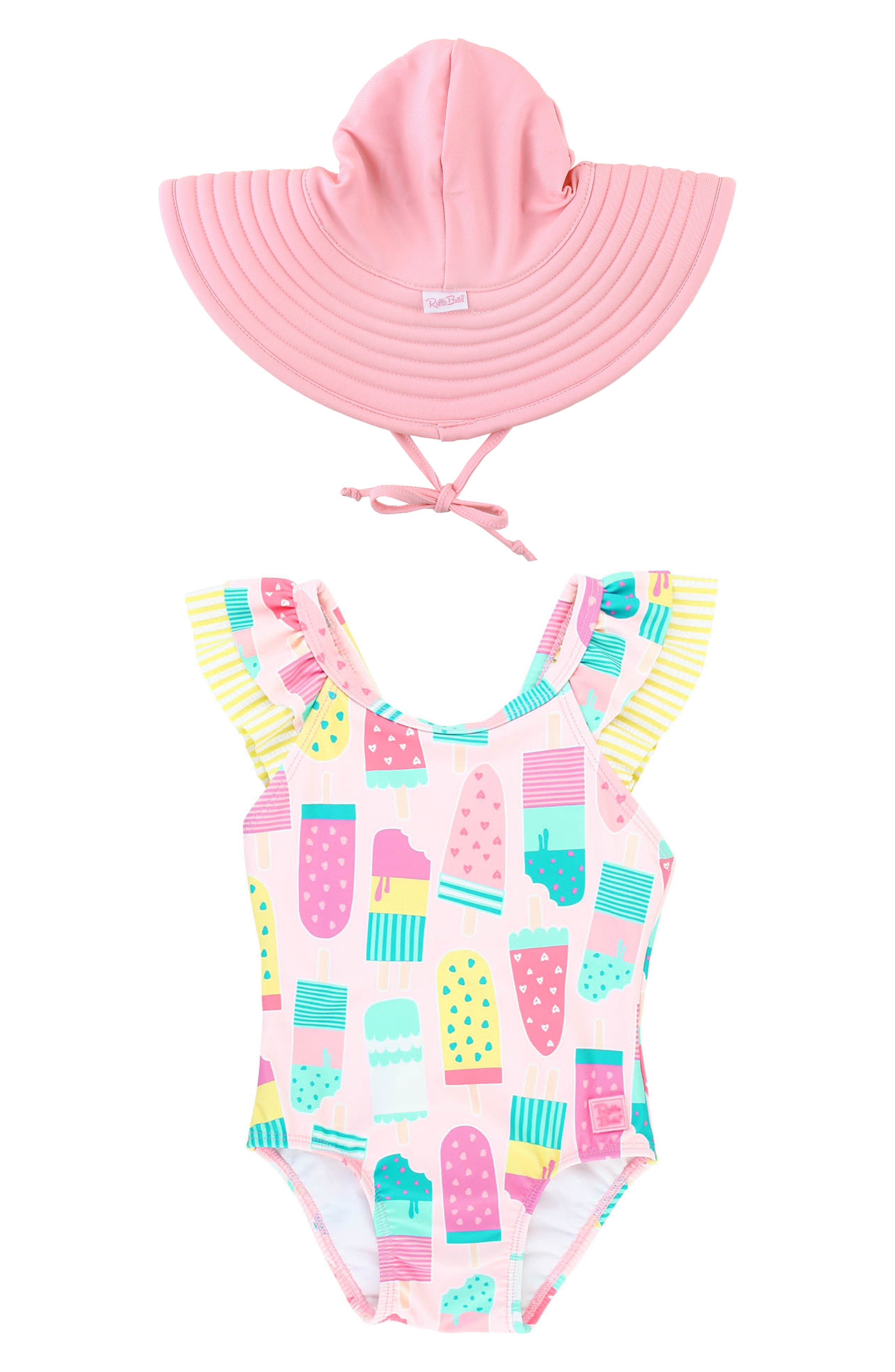 Once Upon a Castle Butterfly Sleeve One-Piece Swimsuit by RuffleButts main image 1