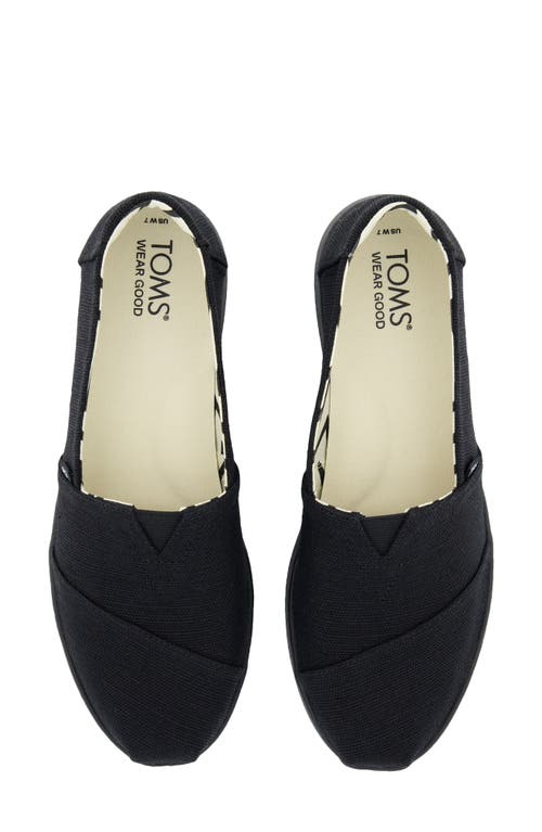 Shop Toms Alpargata Plus Slip-on In Black