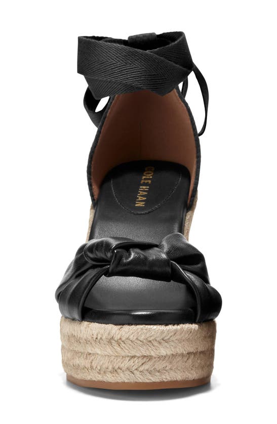 Shop Cole Haan Cloudfeel Hampton Wedge Espadrille Sandal In Black