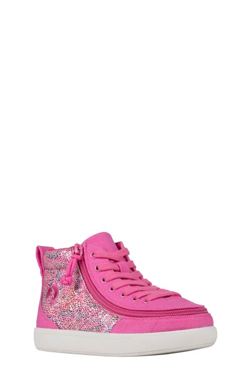 BILLY Footwear Kids' Classic DR High II Sneaker Fuchsia Snake at Nordstrom