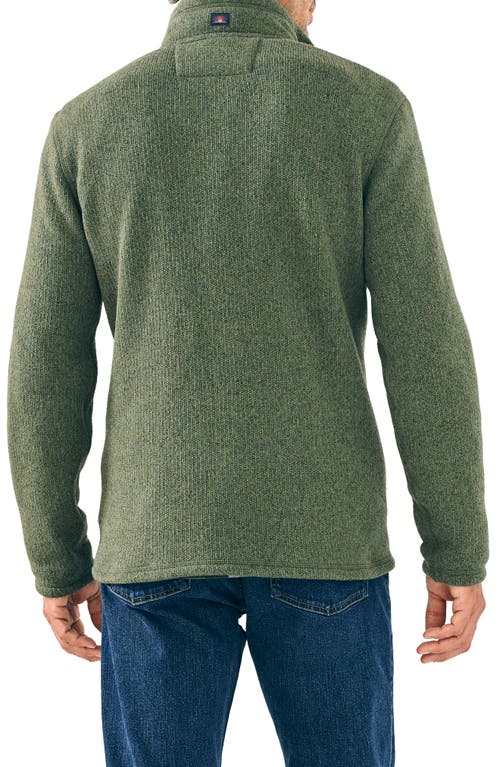 Faherty Sweater Fleece Quarter Zip In Maine Forest
