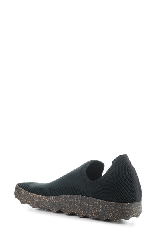 Shop Asportuguesas By Fly London Clip Slip-on Sneaker In Black Recycled Knit
