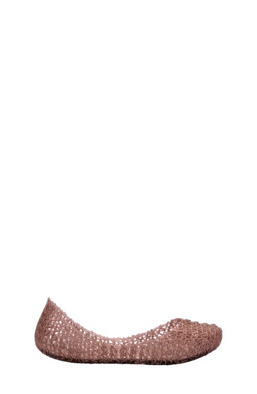 Shop Melissa Mini  Campana Zigzag Flat In Clear/purple