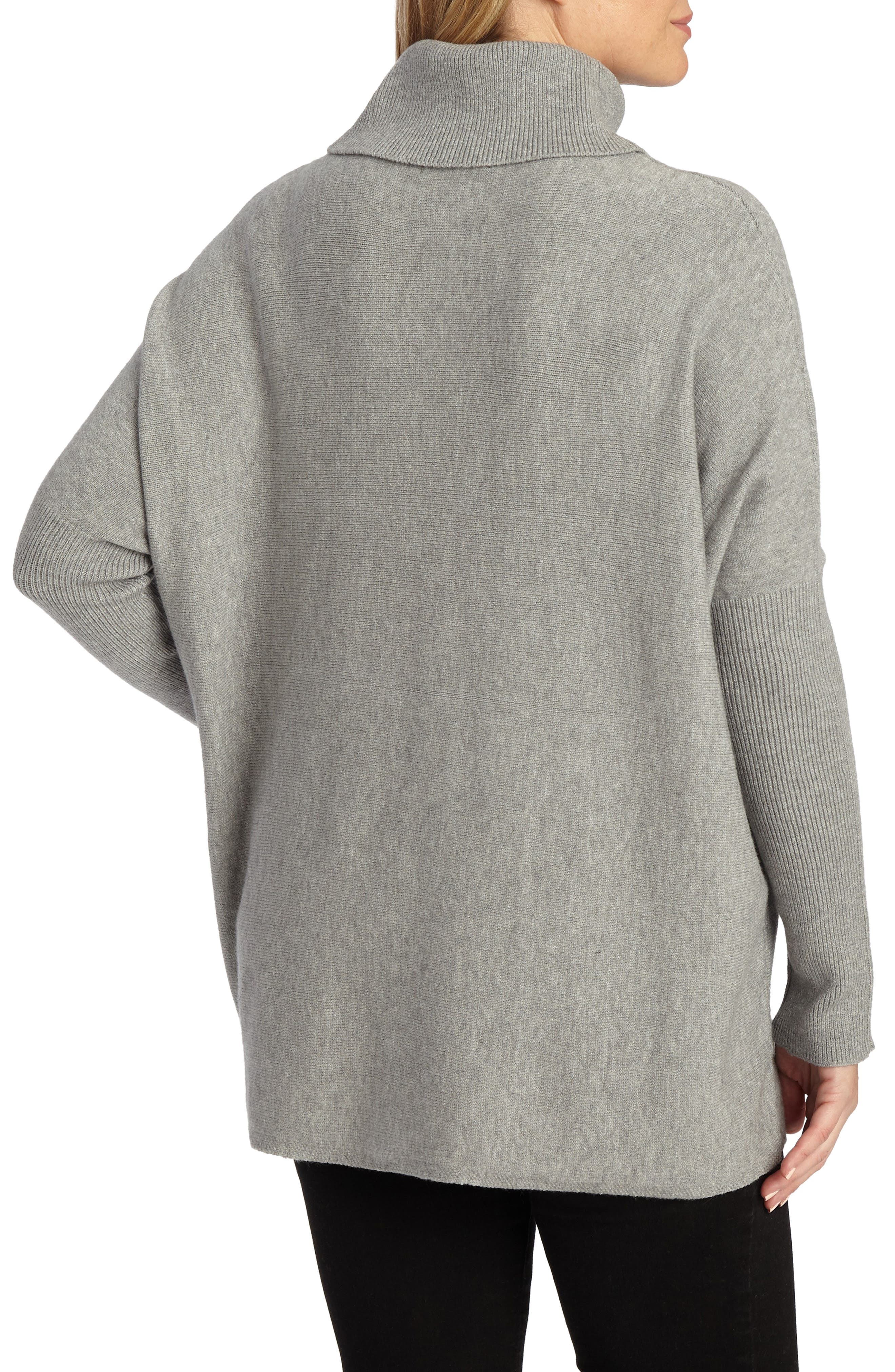 grey poncho sweater