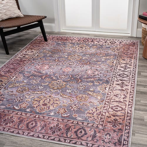 Jonathan Y Victoria Ornate Persian All-over Machine-washable Runner Rug In Brown/gray