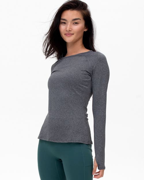 Shop Rebody Active Citizen Compression Long Sleeve Top In Heather Grey