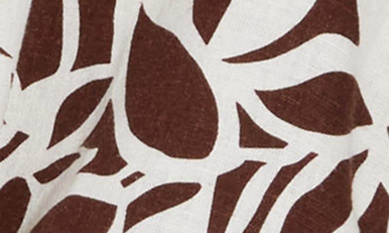 Shop Sanctuary Baja Linen Blend Button-up Shirt In Beechwood Print