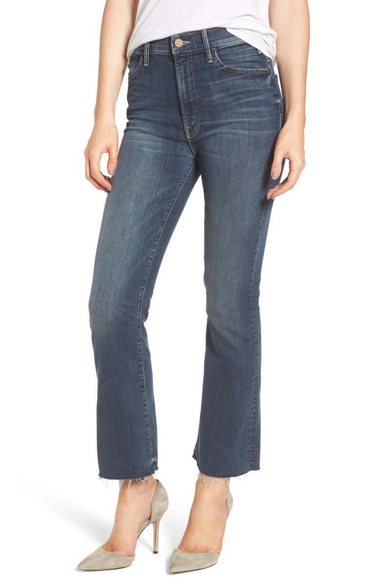 MOTHER The Hustler Fray Ankle Bootcut Jeans (On the Edge) | Nordstrom