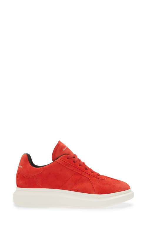 Shop Alexander Mcqueen Oversize Retro Sneaker In Fire Red