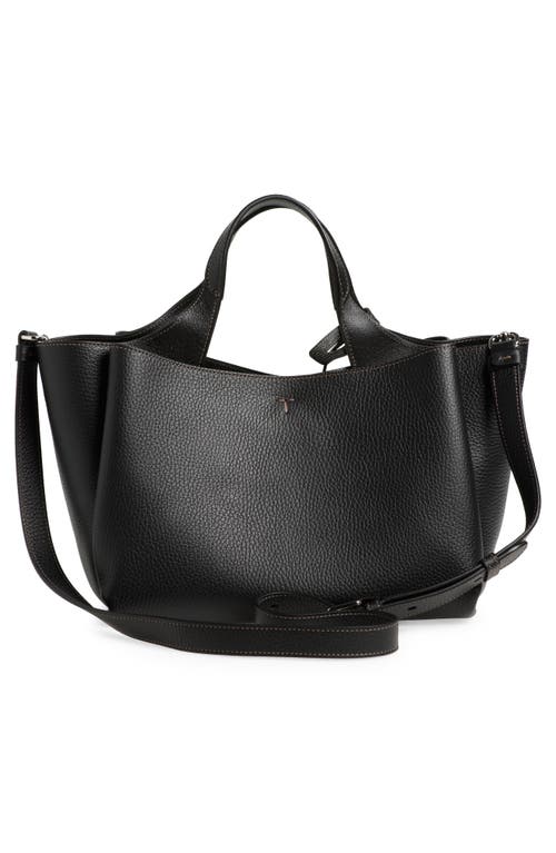 Shop Tod's Mini Leather Tote In Nero