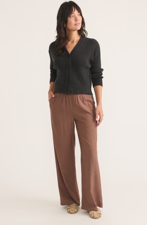 Marine Layer Kyra Poplin Pants In Pinecone
