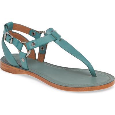 Frye Rachel T-Strap Sandal- Blue/green