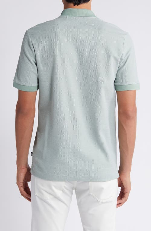 Shop Hugo Boss Boss Phillipson Slim Fit Cotton Polo In Open Green