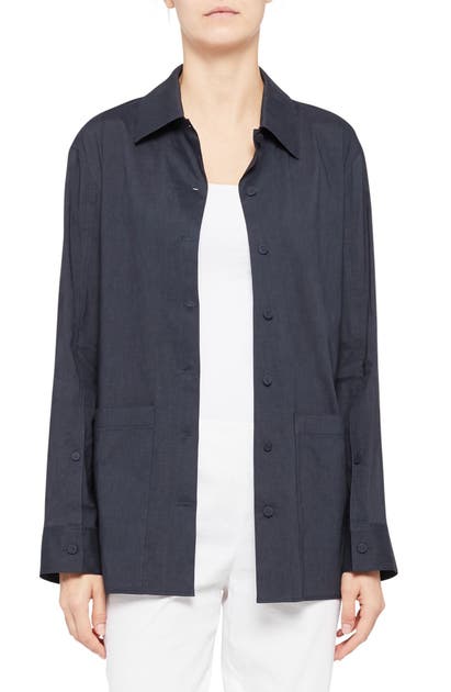 Theory FRONT BUTTON TIE JACKET