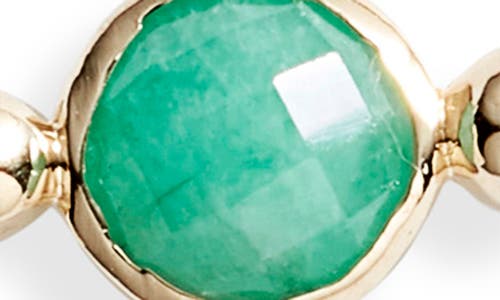 Shop Anzie Bonheur Emerald Bracelet In Yellow Gold/green