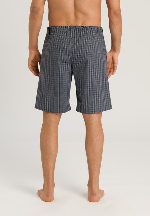 Hanro Night And Day Woven Cotton Shorts In Casual Check