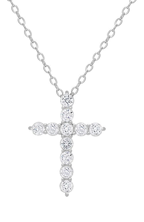 LILY NILY LILY NILY KIDS' CUBIC ZIRCONIA CROSS PENDANT NECKLACE
