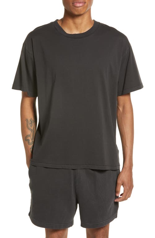 Core Oversize Organic Cotton Jersey T-Shirt in Vintage Black