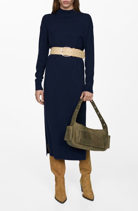 Mock Neck Sweater Dress main image 1
