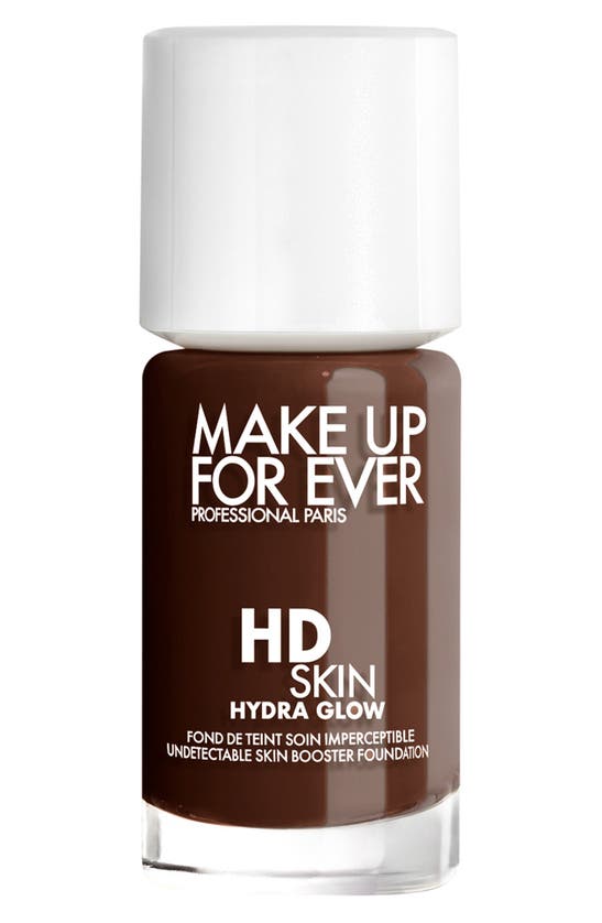 Shop Make Up For Ever Hd Skin Hydra Glow Skin Care Foundation With Hyaluronic Acid In 4n78 - Ebony