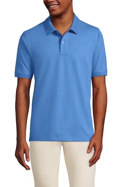 Shop Lands' End Short Sleeve Comfort-first Mesh Polo Shirt In Evening Cobalt