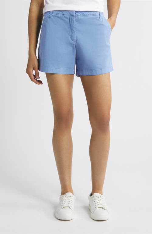 caslon(r) Twill Shorts in Blue Cornflower