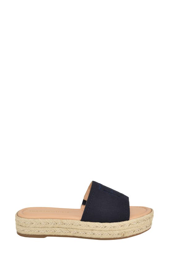 Shop Tommy Hilfiger Platform Espadrille Sandal In Blue