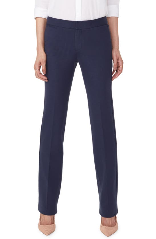 Nydj Stretch Knit Trousers In Evening Tide
