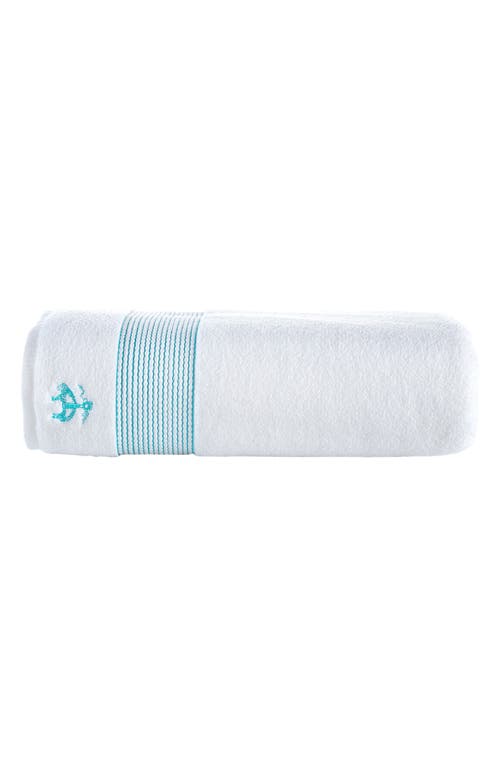 Brooks Brothers Robe Stripe 4-pack Turkish Cotton Bath Towels In Sea Glass