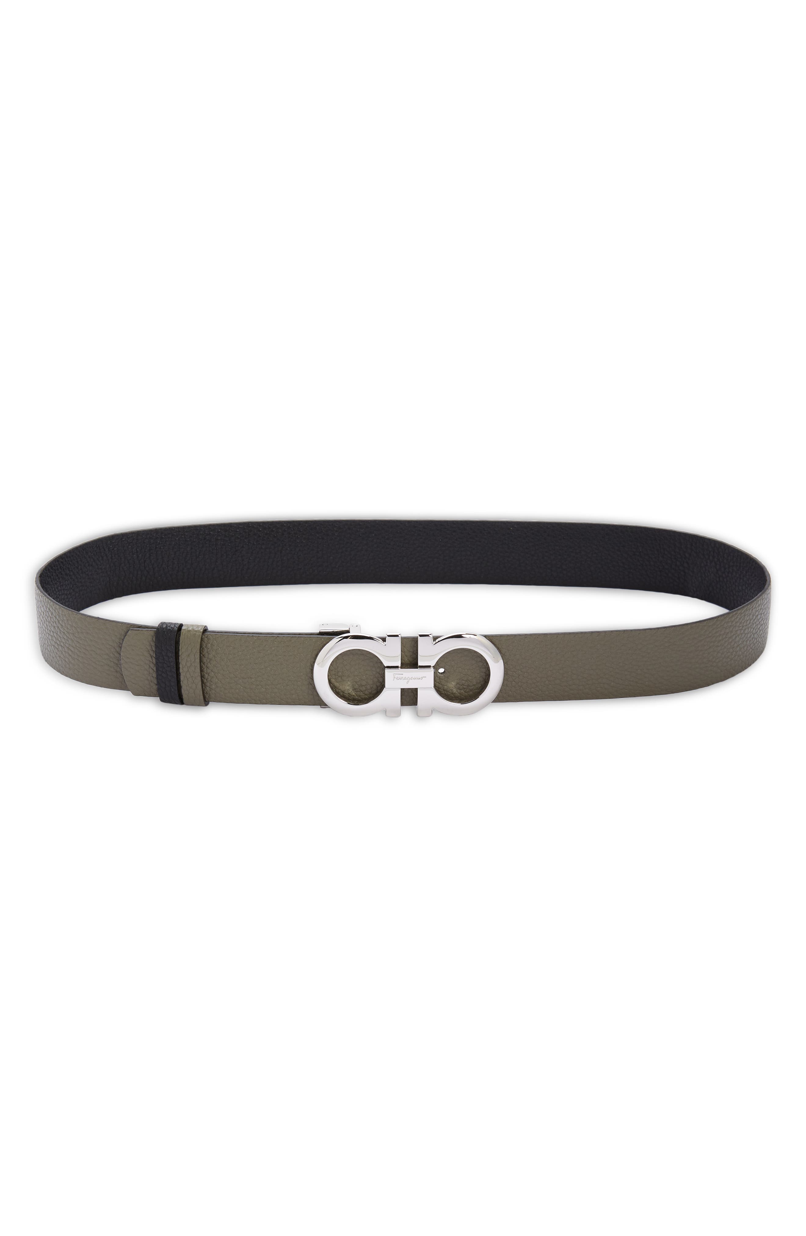 olive green designer belt