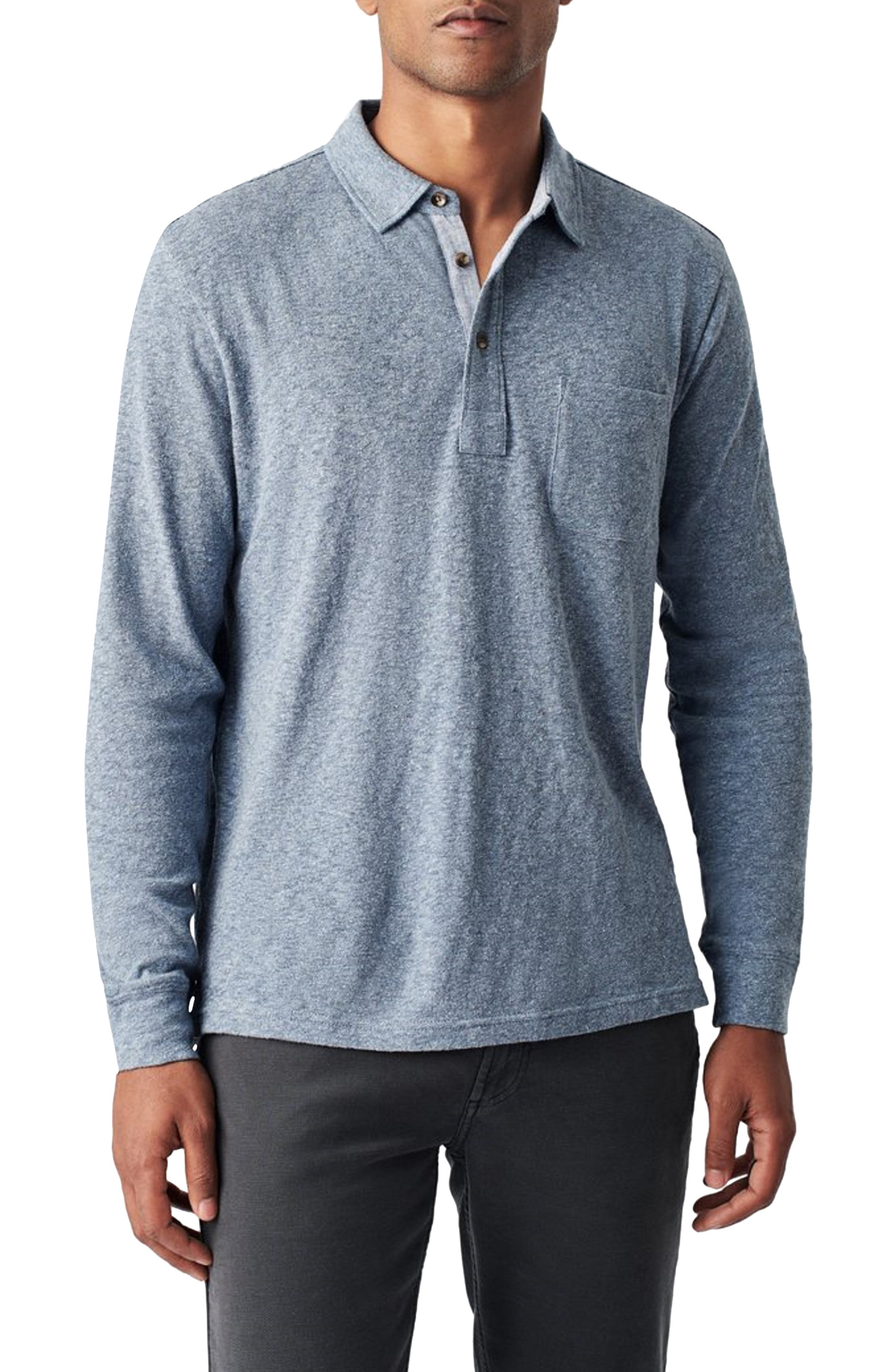 faherty long sleeve polo