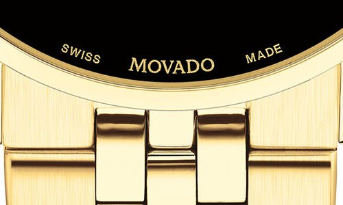 Shop Movado Museum Dot Bracelet Watch, 40mm In Gold/black/gold