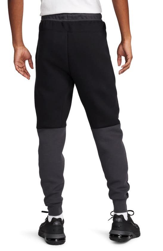 Shop Nike Tech Fleece Joggers In Black/ Dark Smoke Grey
