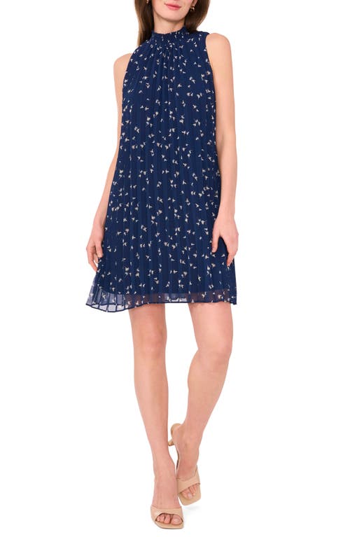 halogen(r) Floral Pleat Swing Dress at Nordstrom,