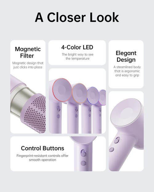 Laifen Swift Se High-speed Hair Dryer In Purple