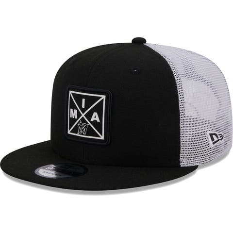 Men's Miami Marlins New Era White/Black Spring Two-Tone 9FIFTY Snapback Hat