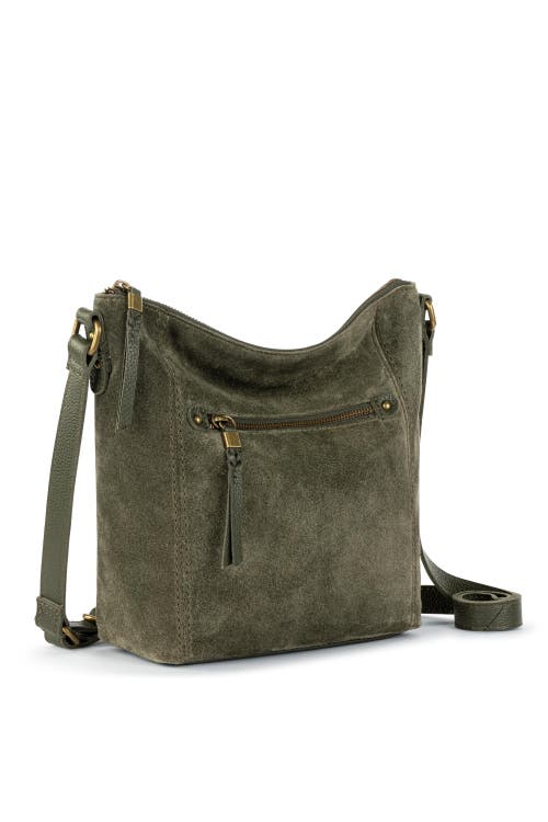 The Sak Lucia Leather Hobo Bag In Moss Suede