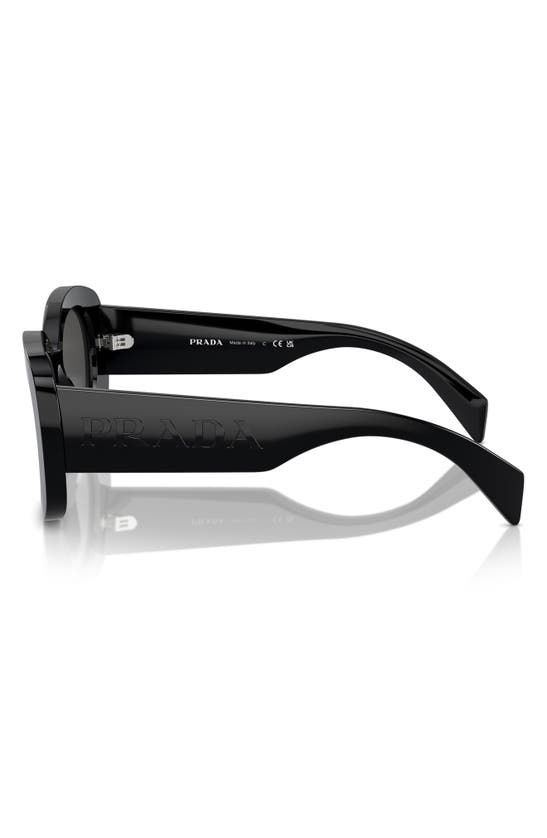 Prada 54mm Oval In Black