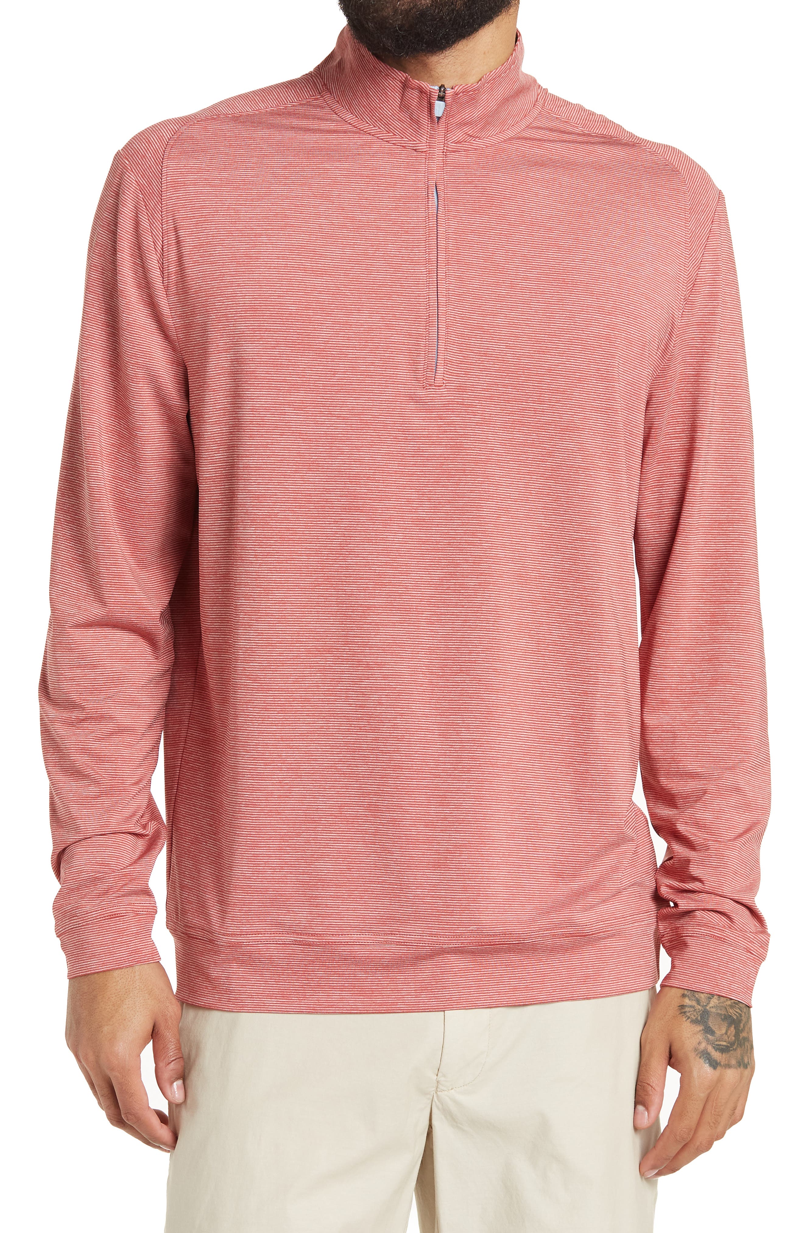 quarter zip performance pullover