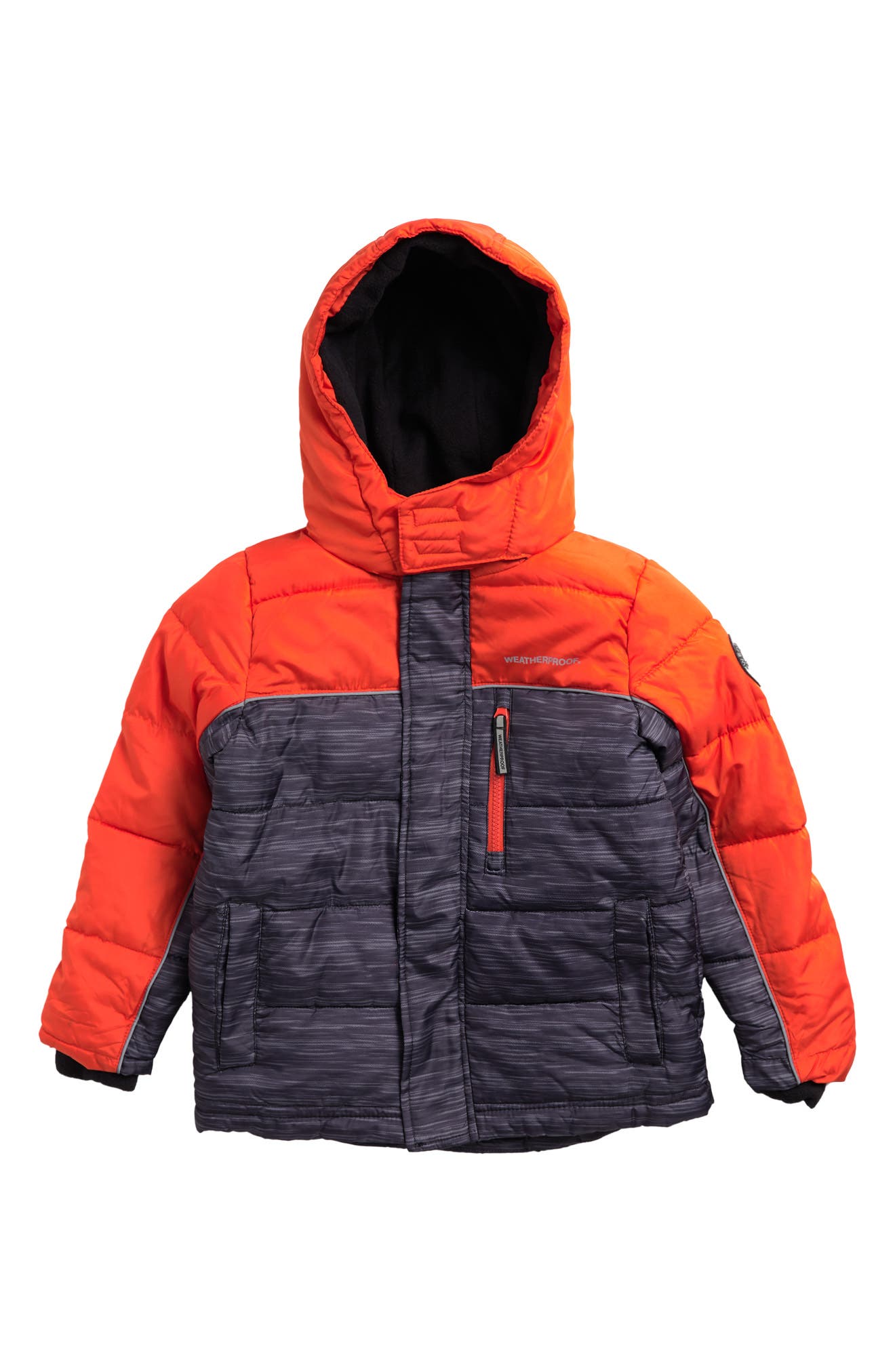 boys orange parka