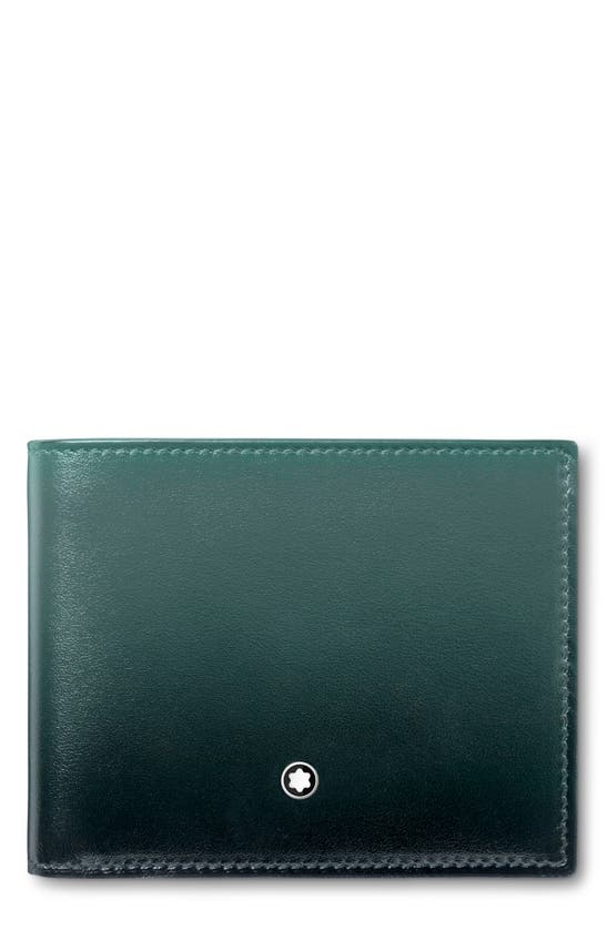 Montblanc Meisterstück Leather Bifold Wallet In Green