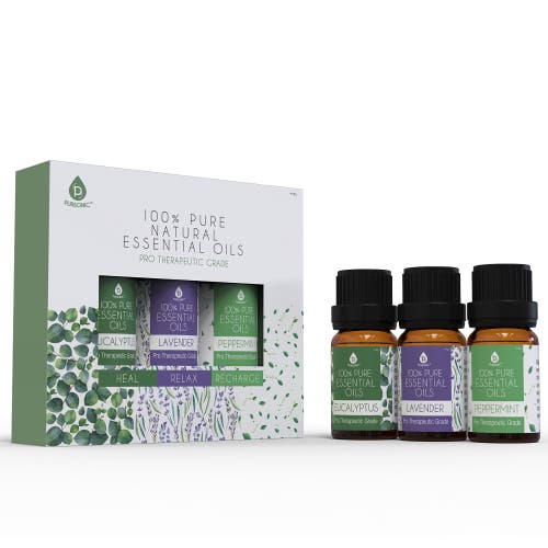 Pursonic 3 Pack Of 100% Pure Essential Oils In Multicolor