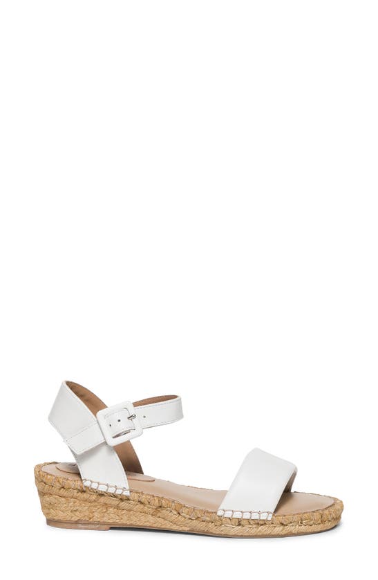 Shop Bernardo Footwear Madrid Ankle Strap Espadrille Platform Wedge Sandal In White