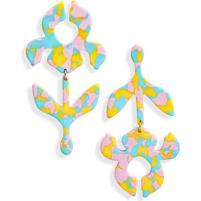 Lele Sadoughi Iris Stem Shadow Drop Earrings