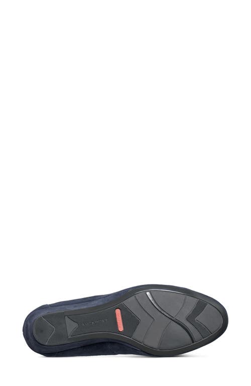 Shop Rockport Rita Ballet Flat In Navy Suede